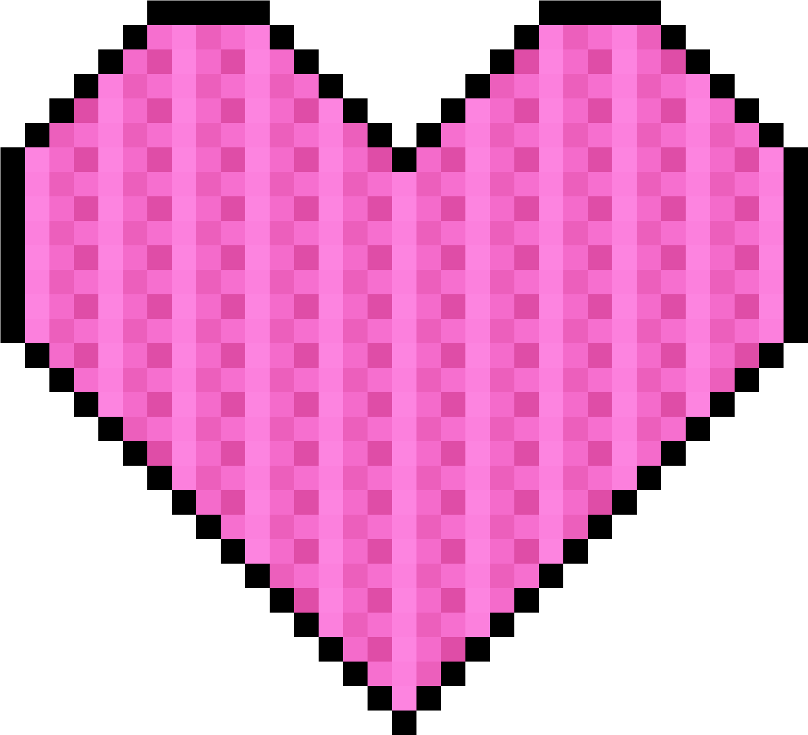 Download Transparent Pixel Art Heart Clipart Freeuse Download - Pink