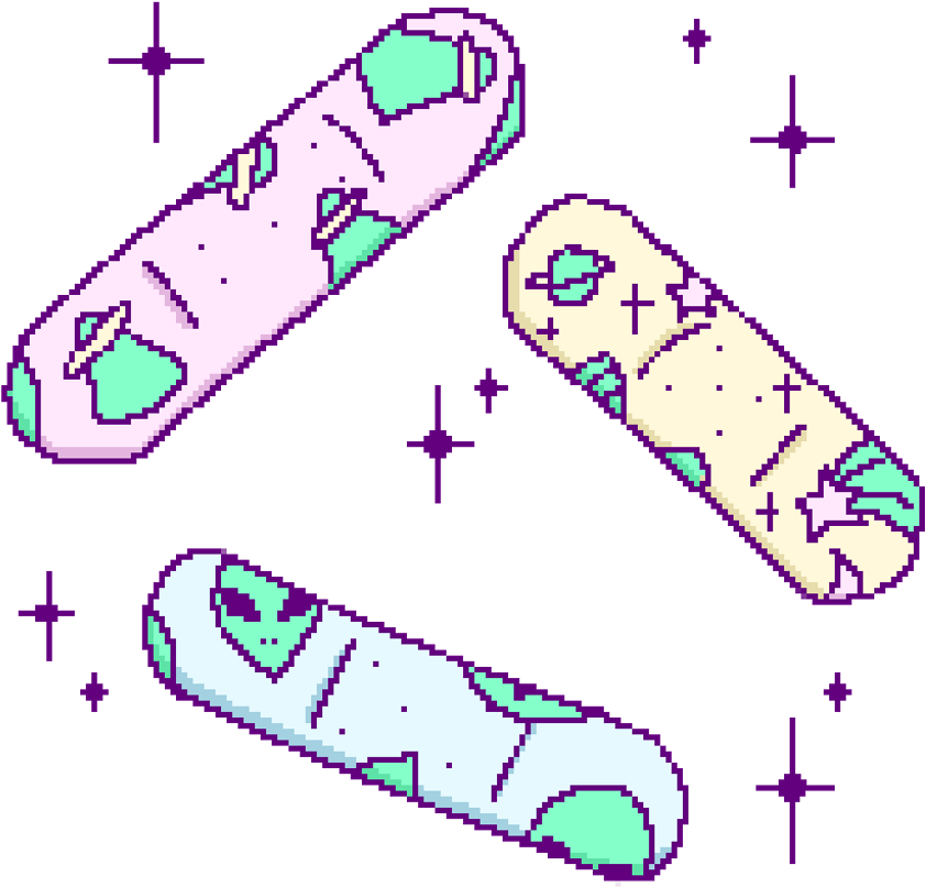 Pixel Band Aid (1000x1000), Png Download
