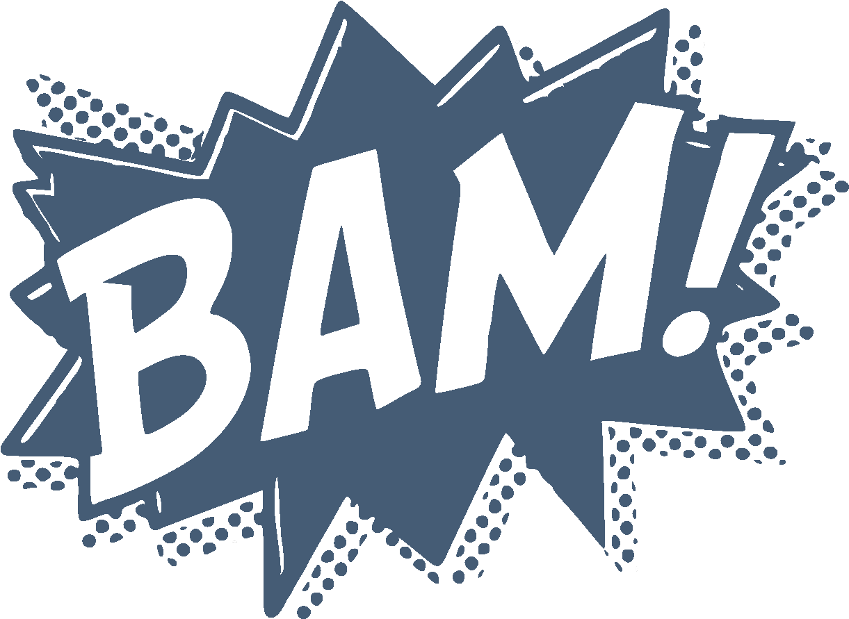 What We Do - Black And White Comic Pow (1300x1000), Png Download