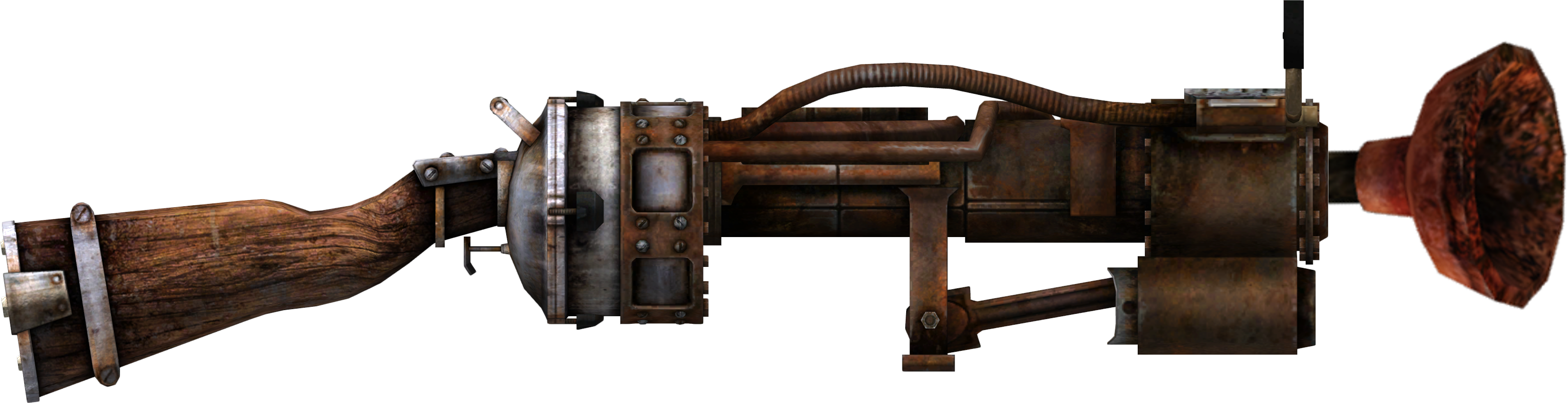 Plunger Gun - Fallout 3 Railway Rifle (3305x850), Png Download