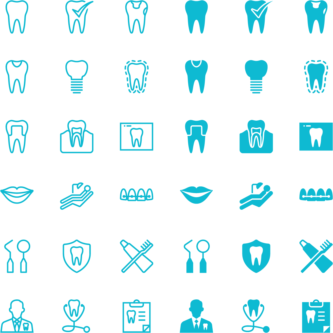 Dental Icons (1140x1140), Png Download