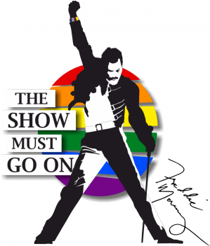 Show Must Go On, Freddie Mercury - Freddie Mercury The Show Must Go (350x350), Png Download