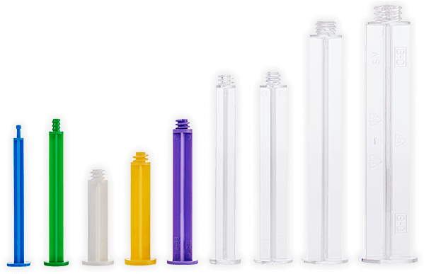 Bd Plunger Rods - Syringe With Detachable Plunger (748x400), Png Download