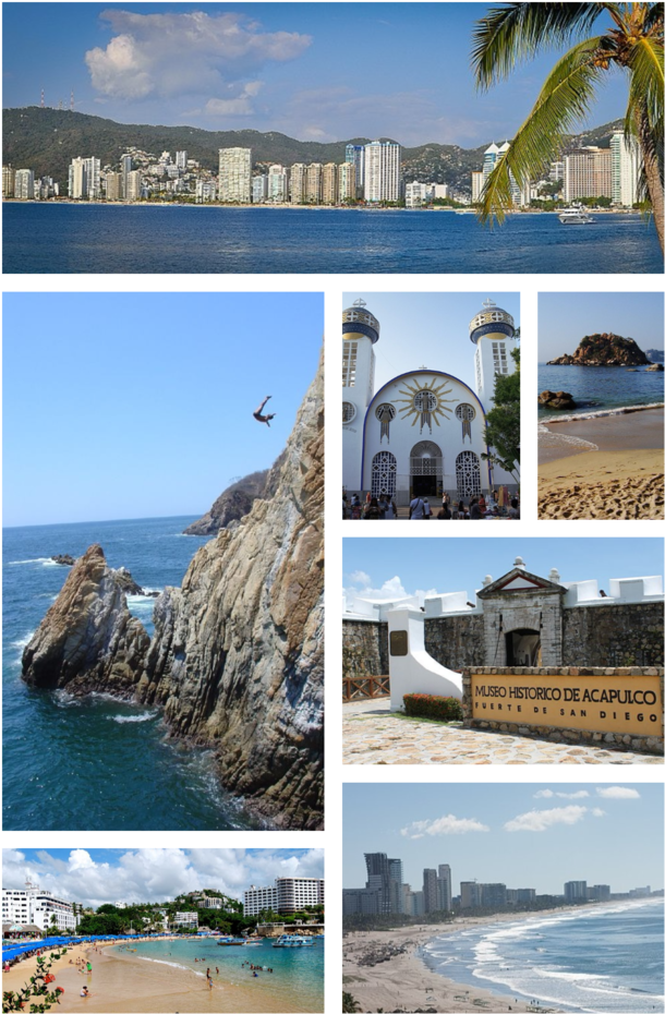 Download City And Municipality In Guerrero, Mexico La Quebrada Cliff Full Size PNG Image