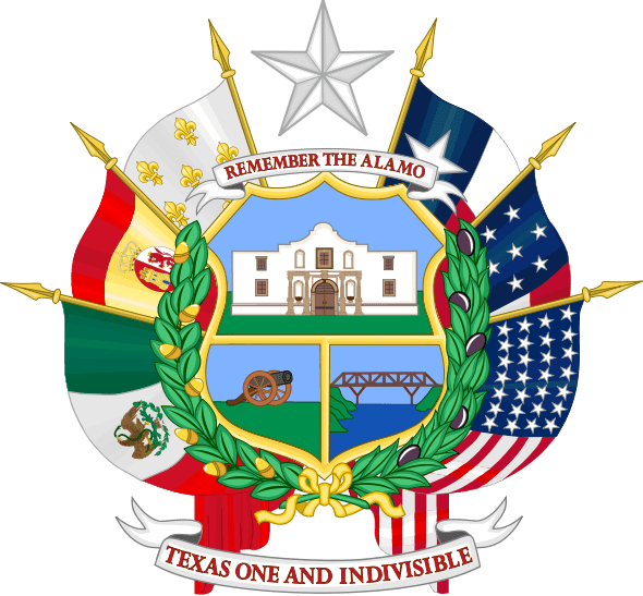 El Escudo De Texas Tiene Anverso Y Reverso - Texas State Seal Back (590x547), Png Download