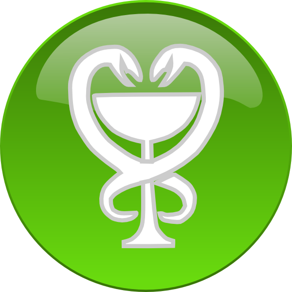 Medicine Cup Rx Snakes Button Svg Clip Arts 600 X 600 (600x600), Png Download