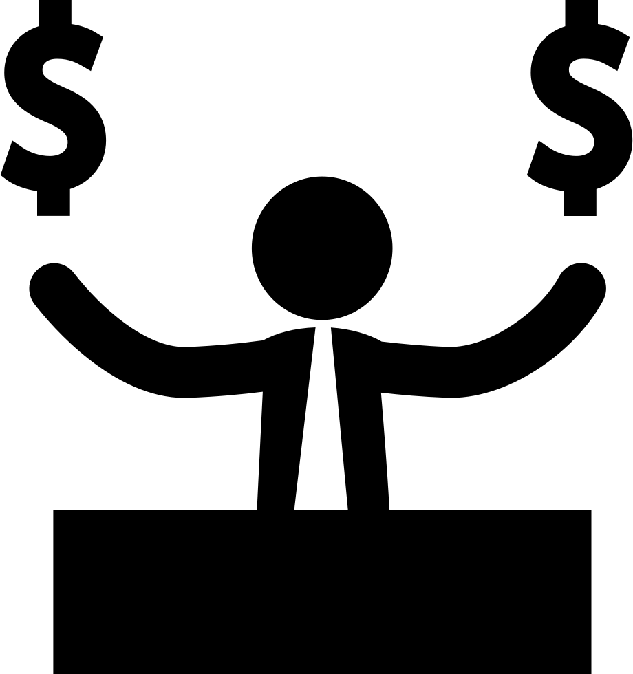 Businessman With Dollar Money Signs Comments - Money Signs (920x980), Png Download