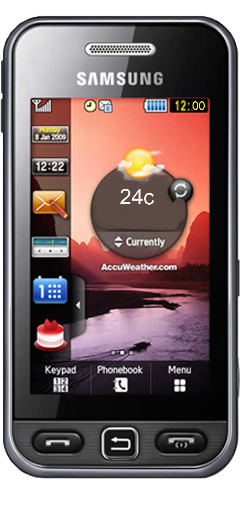 Samsung Mobile Phone Png Pic - Samsung Star (896x1776), Png Download
