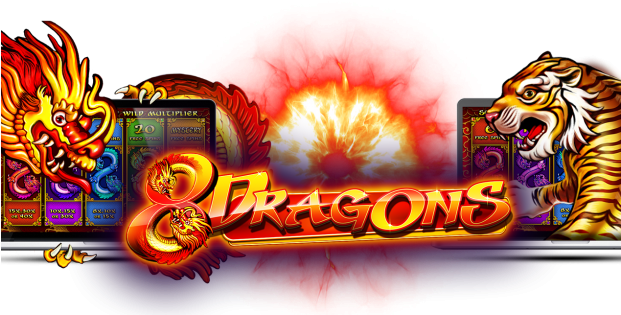 Pragmatic Play 8 Dragons Slot Machine - Slot Machine (620x350), Png Download