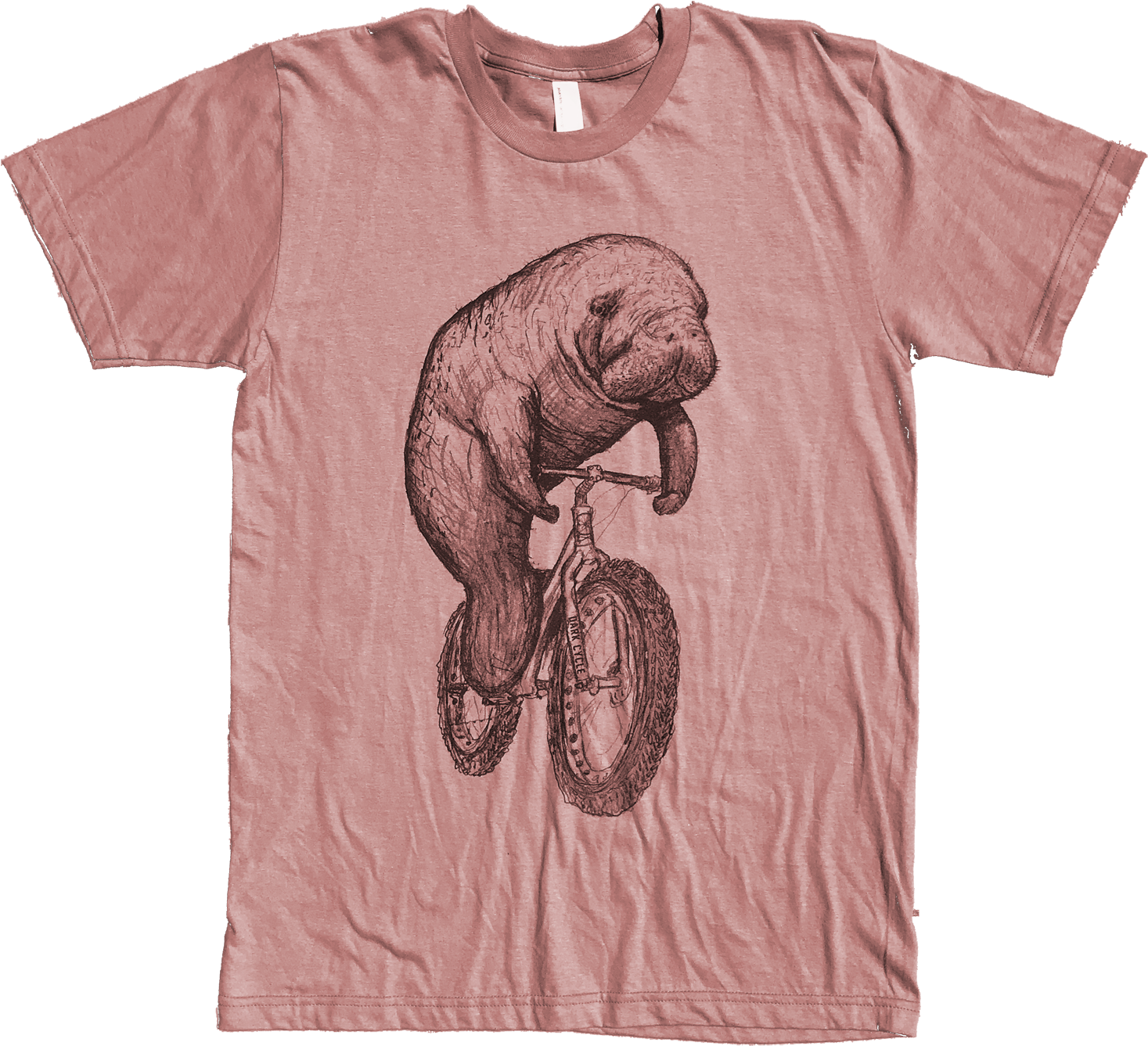 Manatee On A Fat Tire Bike - Seekuh Auf Einem Fahrrad - Unisex Tank, Mens Tank, (1500x1500), Png Download