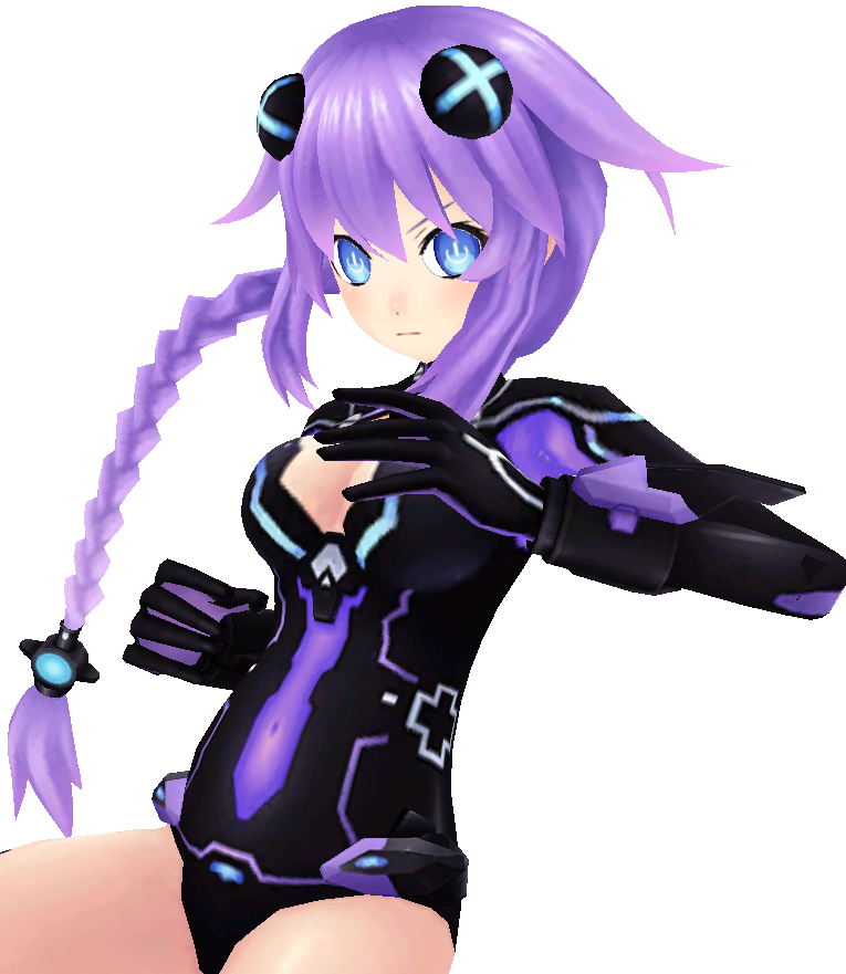 Purple Heart Pose By Heroslight-d5u3cl7 - Neptunia Purple Heart Png (765x881), Png Download
