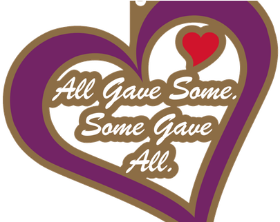 Png Freeuse Day K Orlando Salute Vets - Purple Heart Day Clip Art (800x321), Png Download