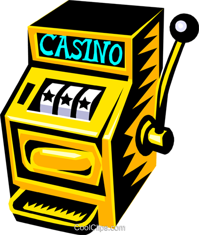 Slot Machine Royalty Free Vector Clip Art Illustration - Slot Machine Clipart Png (405x480), Png Download