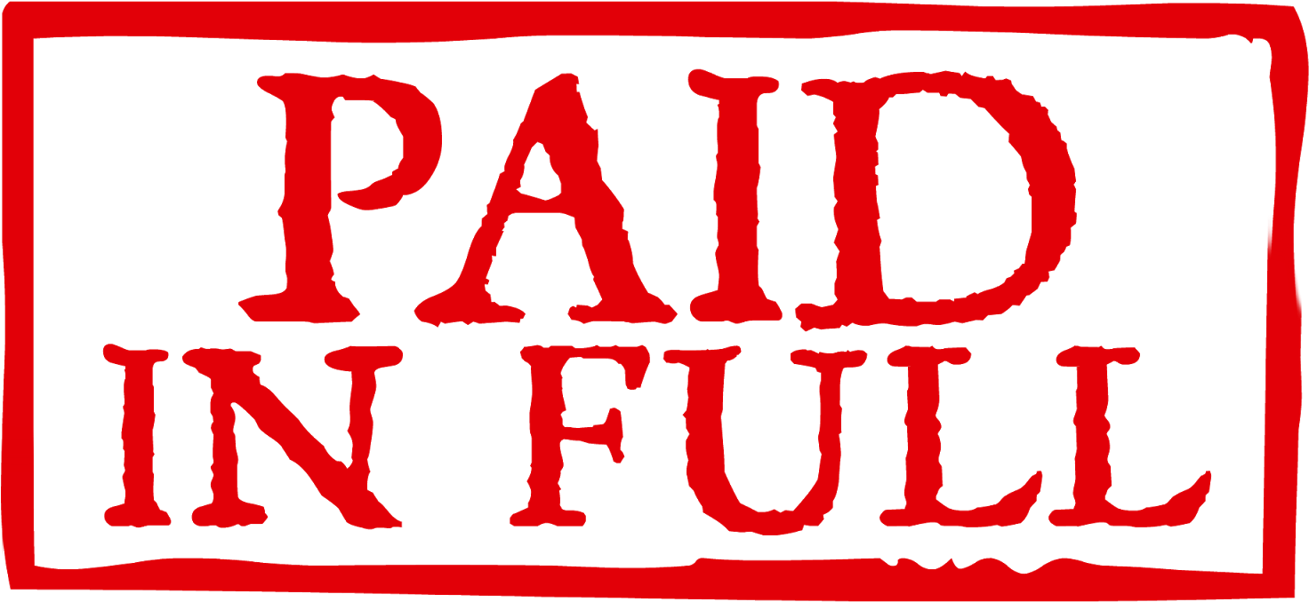 Paid In Full - Paid In Full Stamp Png (1600x777), Png Download
