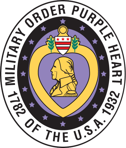 The Military Order The Military Order Of The Purple - Military Order Of The Purple Heart (426x502), Png Download