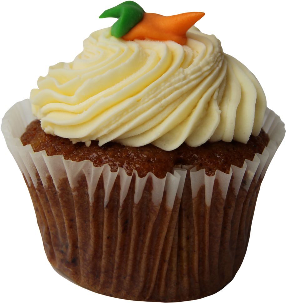 Carrot Cupcake (1000x988), Png Download