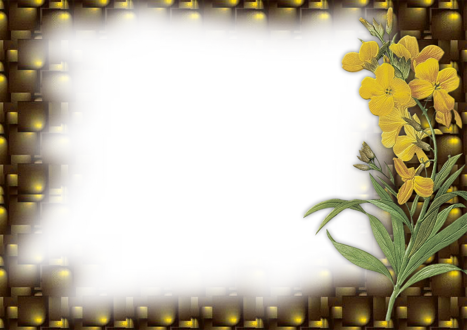 Frame-flower - Frames In Png (1500x1061), Png Download