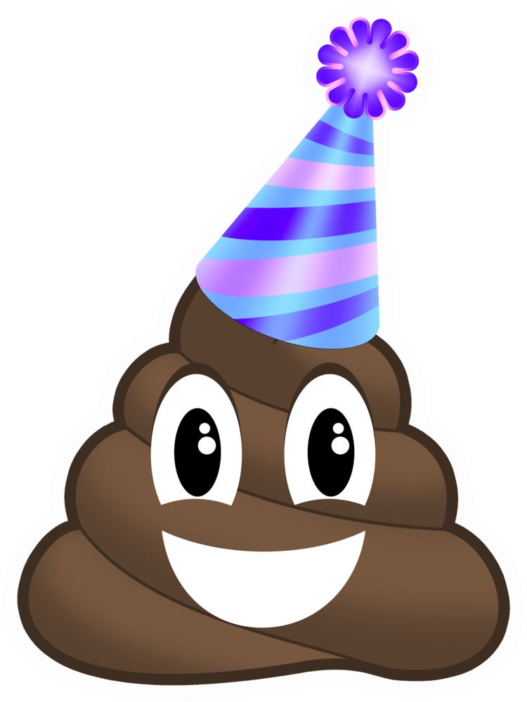 Party Poop Emoji - Party Pooper Emoji Clipart (771x1024), Png Download