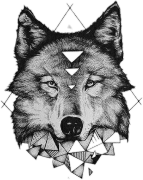 Report Abuse - Tatuajes De Lobos Dibujos (458x577), Png Download