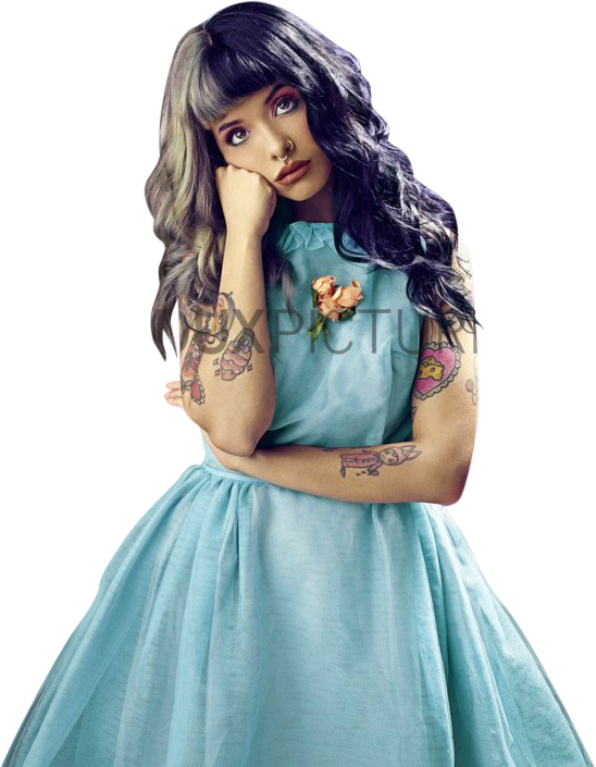 #melanie Martinez #melanie #martinez #melanie Martinez - Melanie Martinez Blue Png (548x705), Png Download