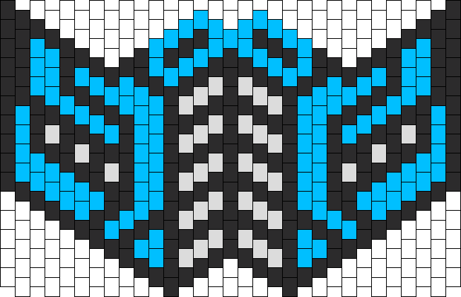 Mortal Kombat Sub Zero Kandi Mask - Kandi Patterns Sub Zero (652x420), Png Download
