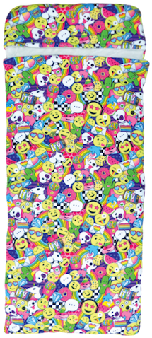 Emoji Party Sleeping Bag - Sleeping Bag (480x480), Png Download