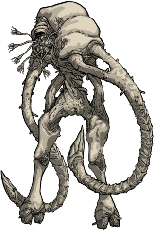 Juggernaut Concept - Halo Flood Concept Art (342x479), Png Download