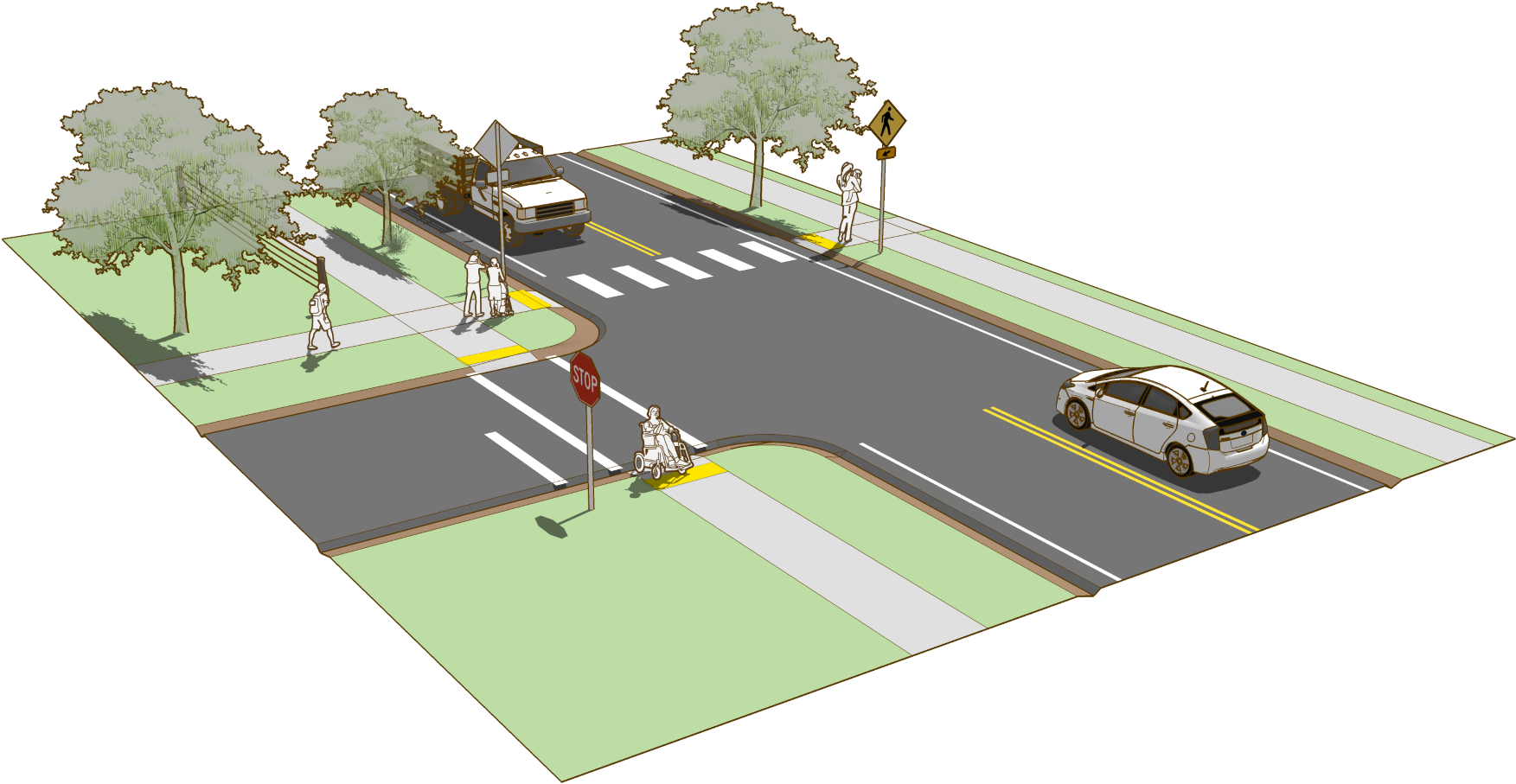 Clip Art Download Rural Design Guide - Sidewalks Png (1920x953), Png Download