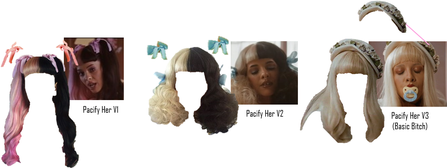 Pacify Her Hairs - Melanie Pacify Her Png (1568x585), Png Download