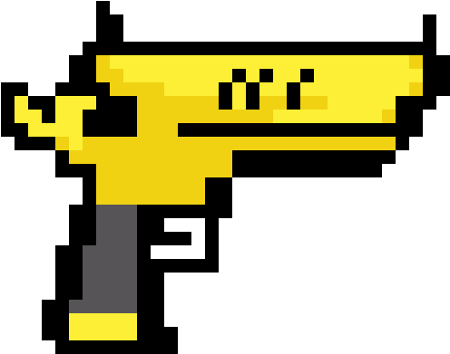 Desert Eagle - Pixel Art Desert Eagle (540x510), Png Download