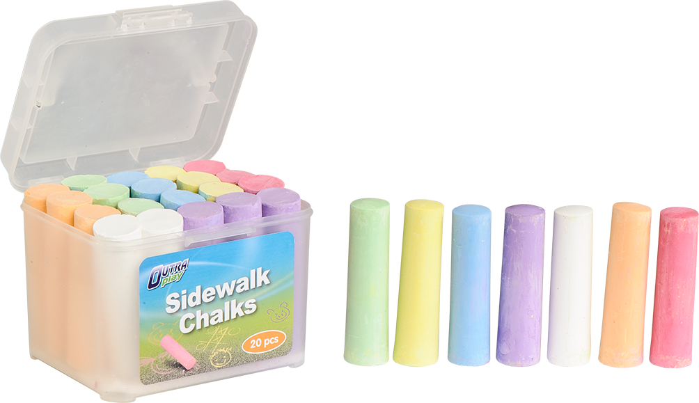 Outra Sidewalk Chalks 20 Pcs, , Large - Outra Play Gadekridt (1004x579), Png Download