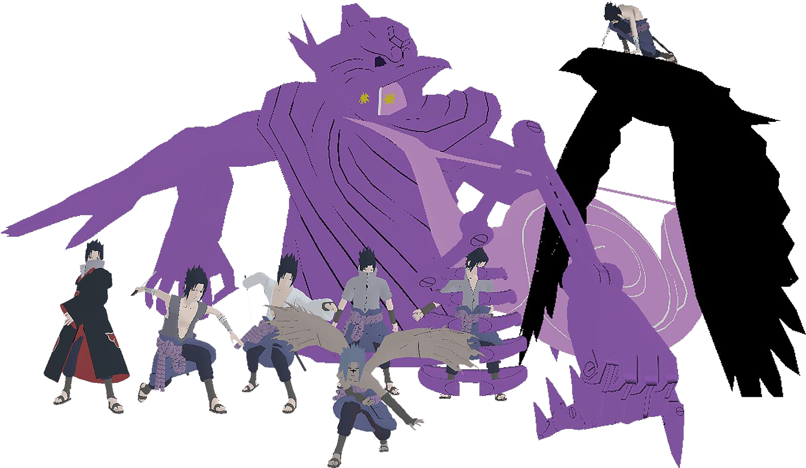 Sasuke Kirin Outfit (1645x940), Png Download