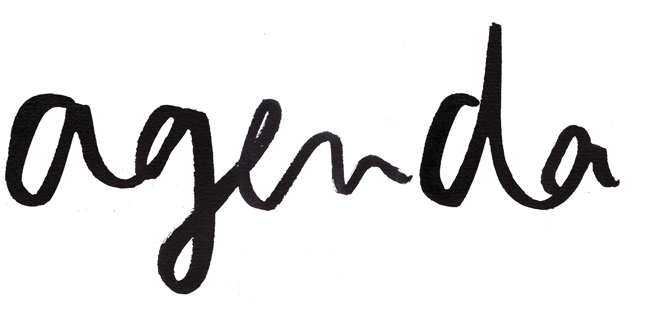 Agenda - Agenda Calligraphy (1500x703), Png Download