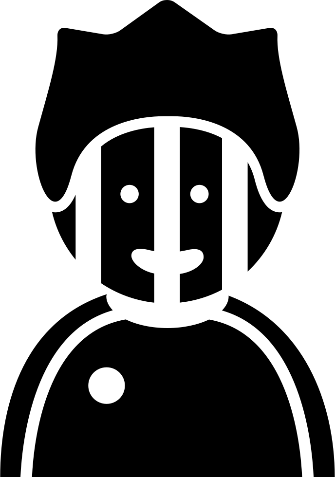 Football Fan With Facepaint - Football (688x980), Png Download