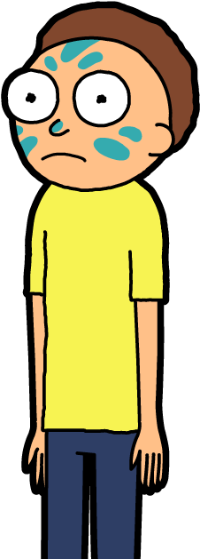 War Paint Morty - Imagenes De Morty Pocket Mortys (300x650), Png Download