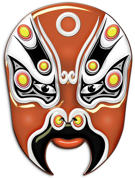 Bleed Area May Not Be Visible - 京剧 脸谱 图片 (600x600), Png Download