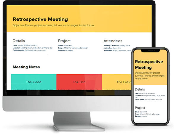 Retro Meeting Agenda - Marketing (600x600), Png Download