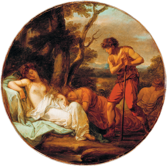 Angelica Kauffman , Cymon And Iphigenia, - Cymon And Iphigenia (570x559), Png Download