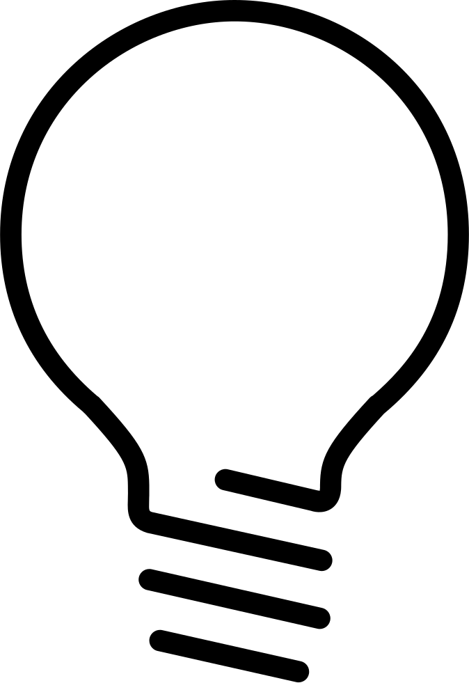 Png File Svg - Lightbulb Png (674x981), Png Download