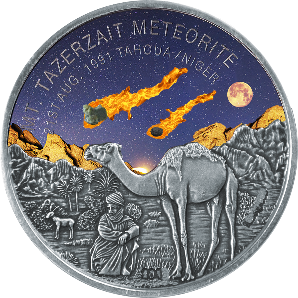 Mount Tazerzait Meteorite - Moon (1024x1024), Png Download