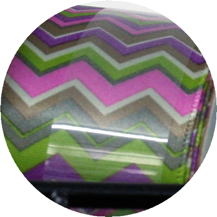 Chevron Print Ribbon- Purple/ Green - Visual Arts (750x750), Png Download