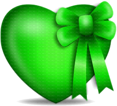 Kaz Creations Deco Green Heart Love Ribbons Bows - Love (400x400), Png Download