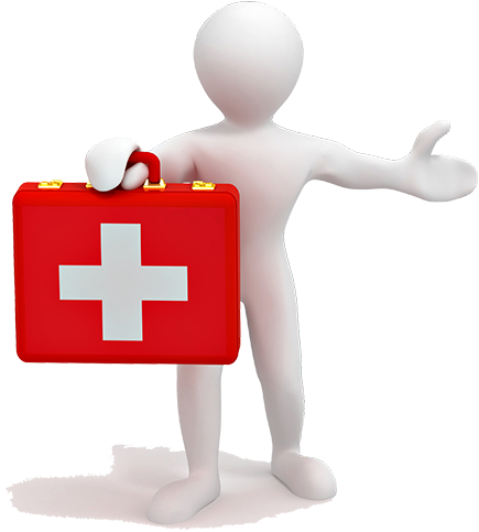 See The Course Content Of Our One Day Emergency First - First Aid Man (450x492), Png Download