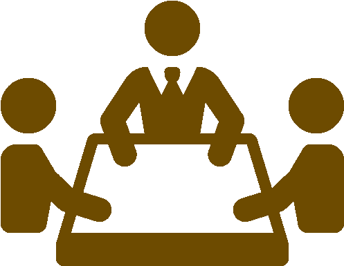 Free Download Meeting Icon Clipart Computer Icons Meeting - Icon Of People At Conference Table (501x496), Png Download
