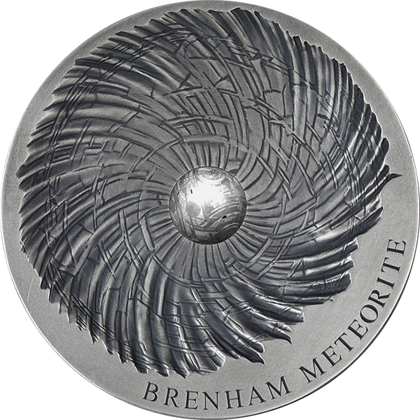 Republic Of Chad 2016 5000 Francs Cfa Brenham Meteorite - Stříbrná Mince 5 Oz Brenham Meteorite Art 2016 Antique (600x600), Png Download