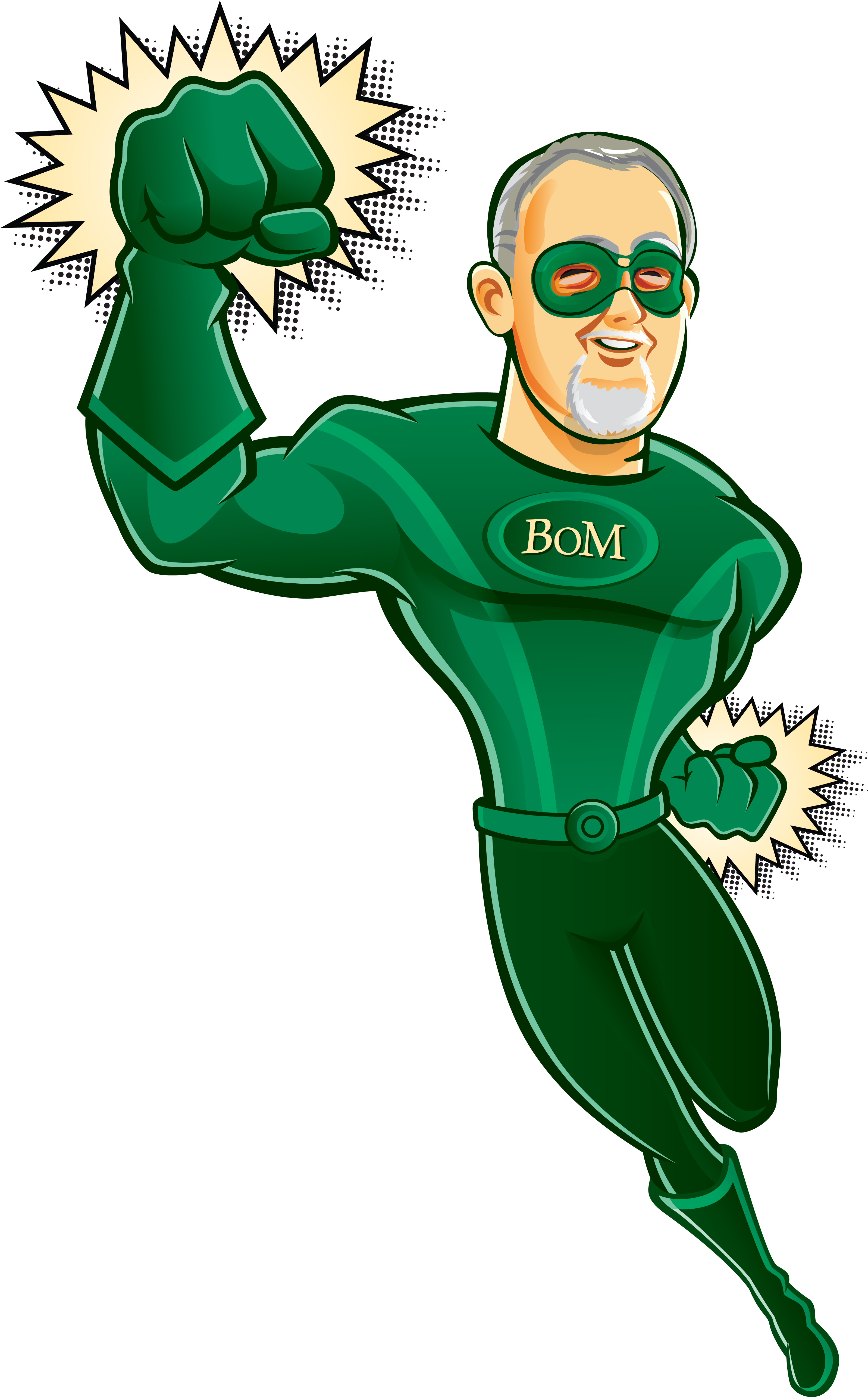 Green Crunch Crusader - Cartoon (3429x5167), Png Download