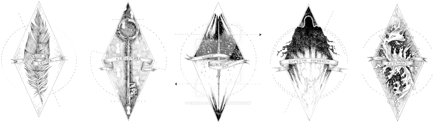 S Spells Part By Carella Art On - Sketch (1578x506), Png Download