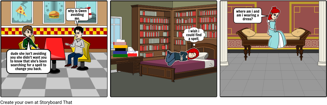 The Accidental Spell - Cartoon (1164x385), Png Download