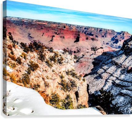 Desert At Grand Canyon National Park, Usa In Winter - Grand Canyon National Park (429x386), Png Download