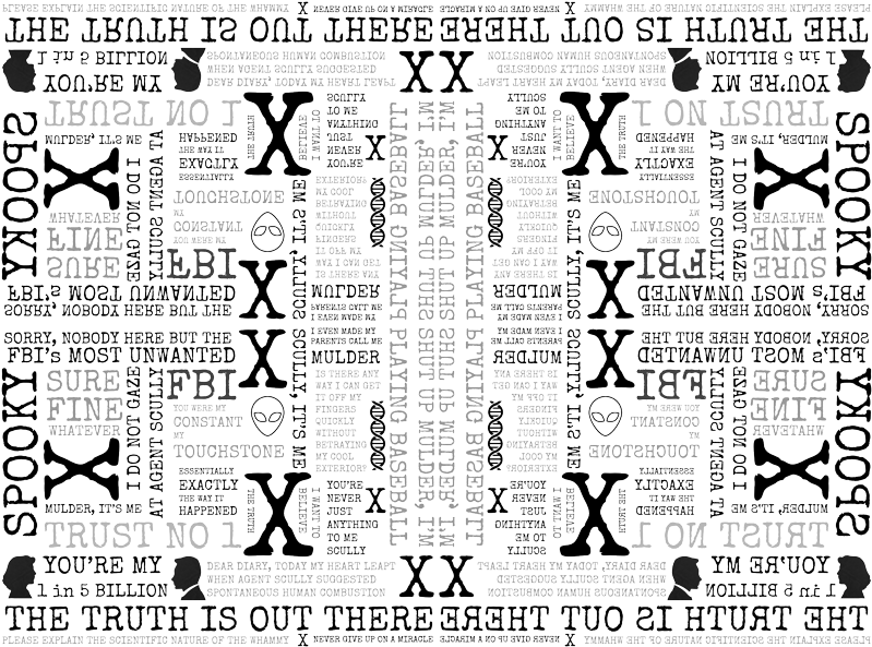 Iwtb Spooky Agents X Files Inspired Subway Art Wallpaper - Iwtb Spooky Agents X-files Inspired Subway Art By Just-joshin (800x600), Png Download